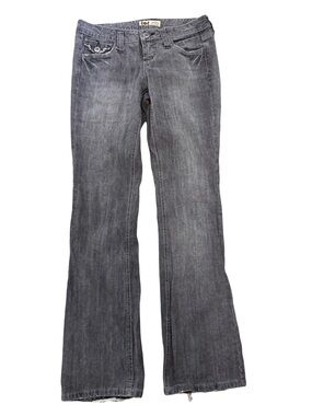 lei Women's Gray Flare Jeans - Washed Charcoal